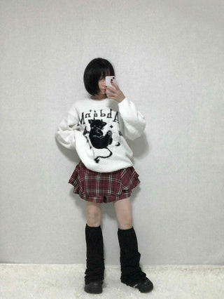 Campus Check Pleated Mini Skirt