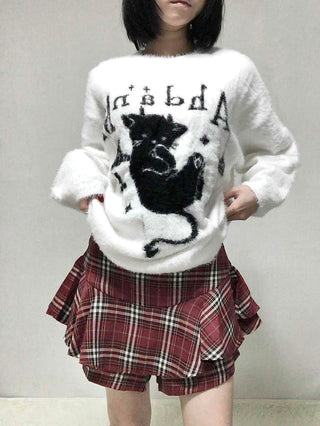 Campus Check Pleated Mini Skirt