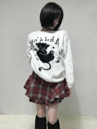 Campus Check Pleated Mini Skirt