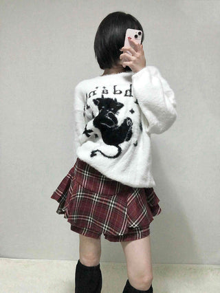 Campus Check Pleated Mini Skirt