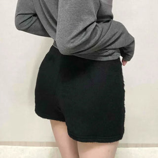 New Basic Soft Fur Shorts