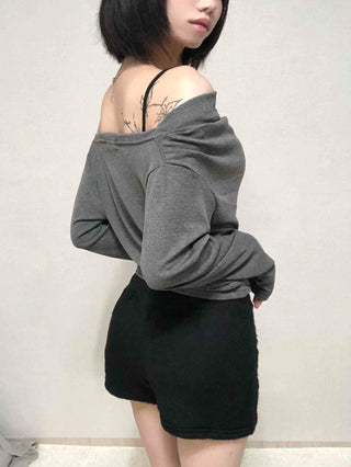New Basic Soft Fur Shorts
