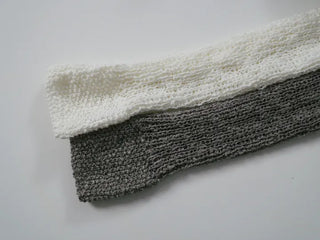Luna See-through Asymmetrical V-neck Knit