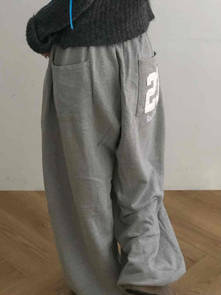 Cozy Fit Elastic Waist Balloon Fit Cotton Training Pants