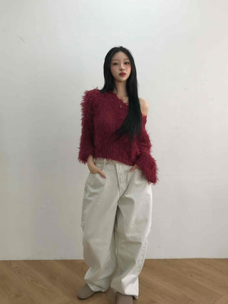 Balloon Fit Loose Basic Cotton Long Pants