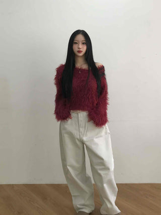 Balloon Fit Loose Basic Cotton Long Pants