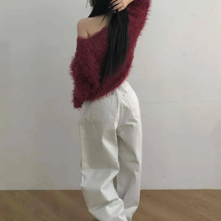 Balloon Fit Loose Basic Cotton Long Pants