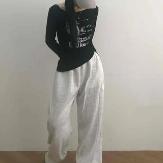 American Vintage Label Loose Fit Jogger Pants