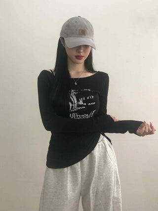 American Vintage Label Loose Fit Jogger Pants