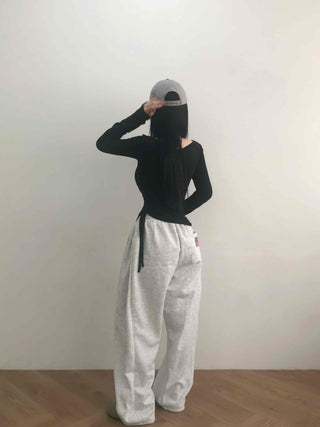 American Vintage Label Loose Fit Jogger Pants