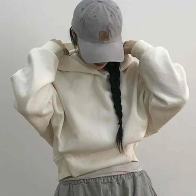 Relaxed Plain Oversized Hoodie