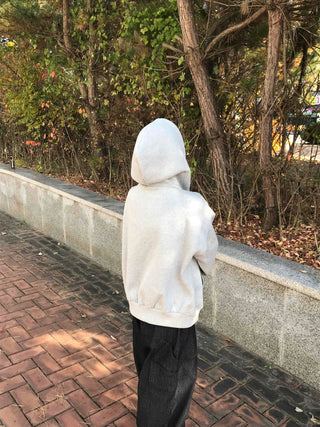 Soft Mood Loose Fit Kangaroo Pocket Fleece-Lined Hoodie