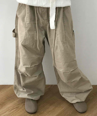 Multi-Pocket Loose Fit Cotton Utility Pants