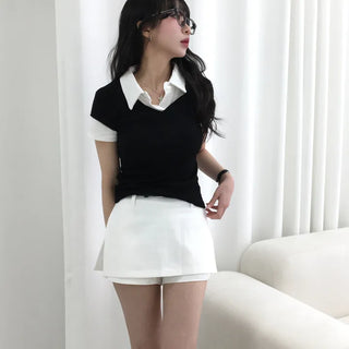 Naro Low-waisted Slacks Skirt