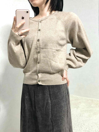 Soft Daily Round Neck Loose Fit Knit Cardigan