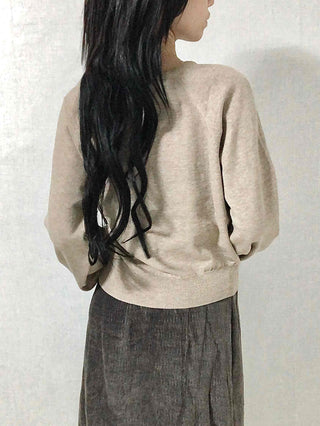 Soft Daily Round Neck Loose Fit Knit Cardigan