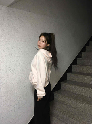 Delicate Fit See-through Zip-Up Hoodie