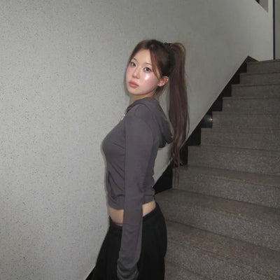 Slim Crop Hoodie