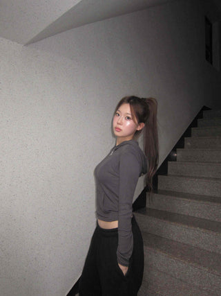 Slim Crop Hoodie