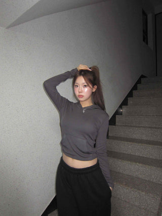 Slim Crop Hoodie