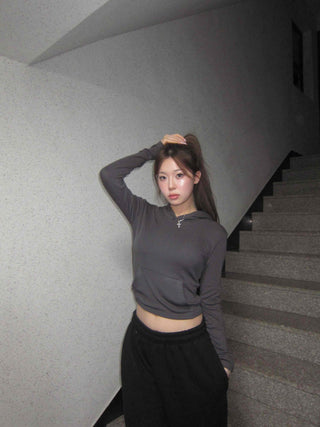 Slim Crop Hoodie