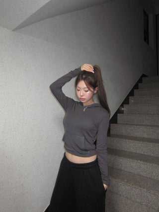Slim Crop Hoodie