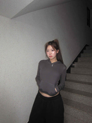 Slim Crop Hoodie