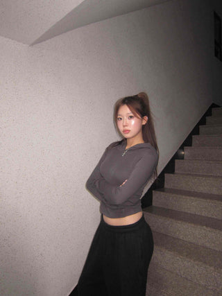 Slim Crop Hoodie
