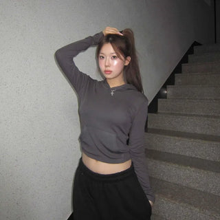 Slim Crop Hoodie