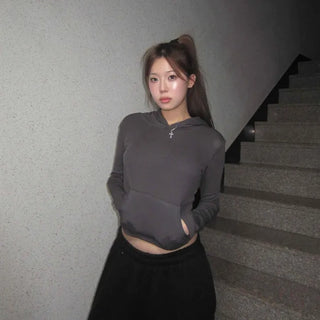 Slim Crop Hoodie