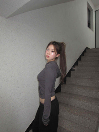 Slim Crop Hoodie