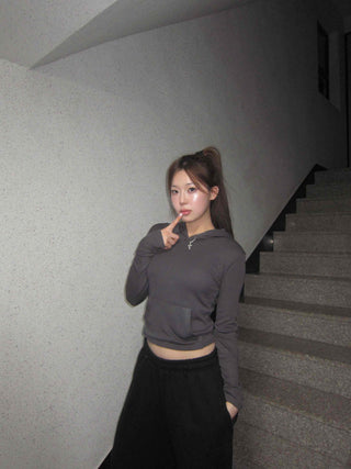 Slim Crop Hoodie