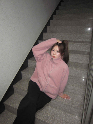 Cozy Puff Oversized Fleece Zip-up