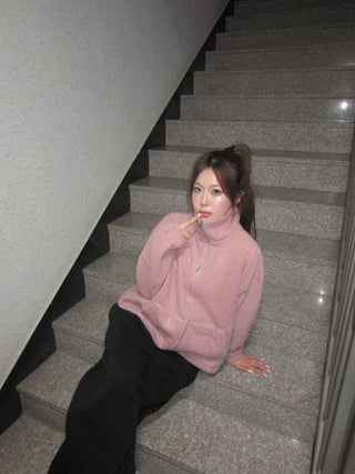 Cozy Puff Oversized Fleece Zip-up