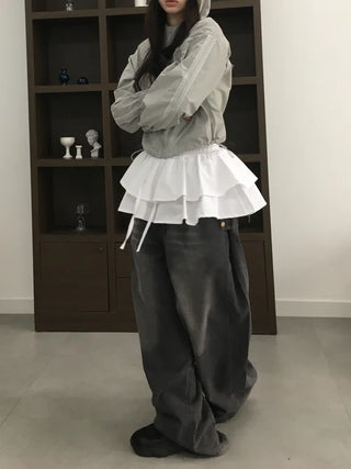 Jami Balloon Wide Elastic Long Denim Pants