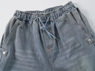 Jami Balloon Wide Elastic Long Denim Pants