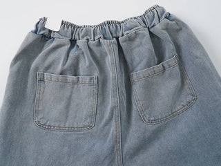 Jami Balloon Wide Elastic Long Denim Pants