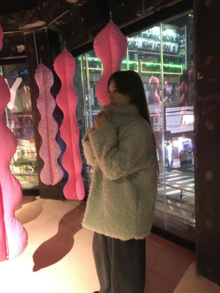 Soft Sherpa Oversized Shearling Coat