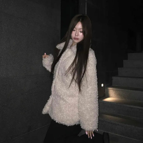 Soft Sherpa Oversized Shearling Coat
