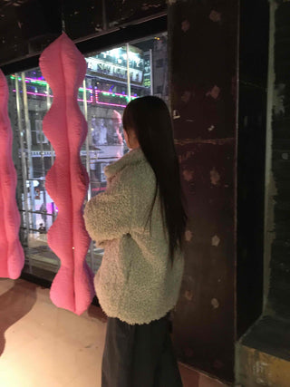 Soft Sherpa Oversized Shearling Coat