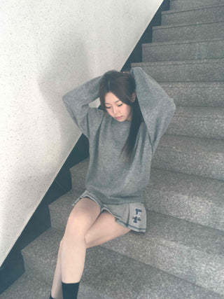 Heavy Oversized Raglan Neckline Loose Knit