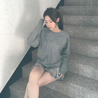 Heavy Oversized Raglan Neckline Loose Knit