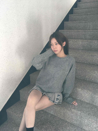 Heavy Oversized Raglan Neckline Loose Knit