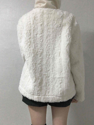 Shearling Toggle Button Medium Jacket