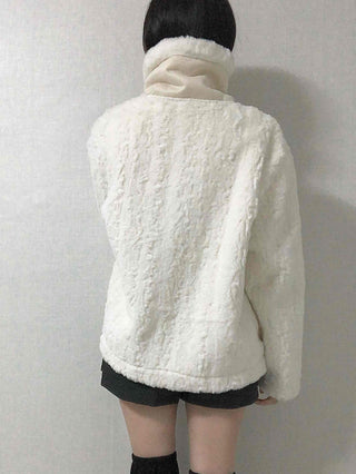 Shearling Toggle Button Medium Jacket