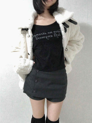 Lettering Graphic Round Neck Loose Fit Long Sleeve T-shirt