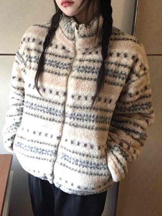 Marni Basque Striped Turtleneck Oversized Fleece