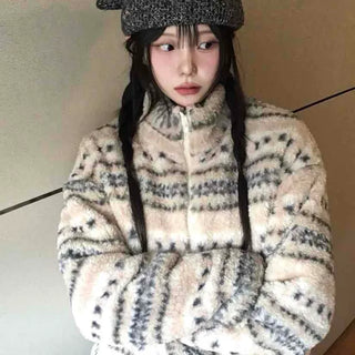 Marni Basque Striped Turtleneck Oversized Fleece