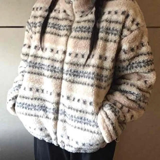 Marni Basque Striped Turtleneck Oversized Fleece