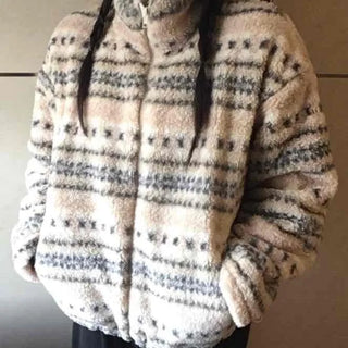 Marni Basque Striped Turtleneck Oversized Fleece